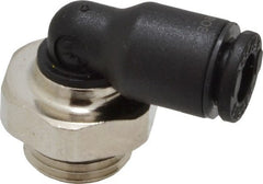 Legris - 4mm OD, 1/8 BSPP, Nylon/Nickel Plated Brass Push-to-Connect Male Elbow - 290 Max psi - Exact Tooling