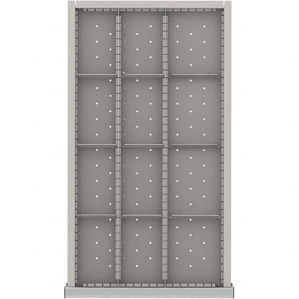 LISTA - 12-Compartment Drawer Divider Layout for 3.15" High Drawers - Exact Tooling
