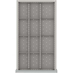 LISTA - 12-Compartment Drawer Divider Layout for 3.15" High Drawers - Exact Tooling