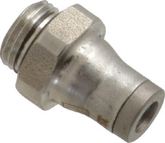 Legris - 4mm Outside Diam, 1/8 BSPP, Nylon Push-to-Connect Male Connector - 435 Max psi, Tube to Male BSPP Connection, FKM O-Ring - Exact Tooling