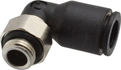Legris - 8mm OD, 1/8 BSPP, Nylon/Nickel Plated Brass Push-to-Connect Male Elbow - 290 Max psi - Exact Tooling