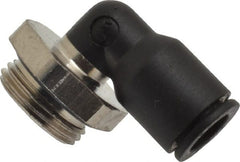 Legris - 8mm OD, 3/8 BSPP, Nylon/Nickel Plated Brass Push-to-Connect Male Elbow - 290 Max psi - Exact Tooling