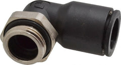 Legris - 12mm OD, 3/8 BSPP, Nylon/Nickel Plated Brass Push-to-Connect Male Elbow - 290 Max psi - Exact Tooling