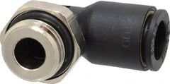 Legris - 8mm OD, 1/4 BSPP, Nylon/Nickel Plated Brass Push-to-Connect Male Elbow - 290 Max psi - Exact Tooling