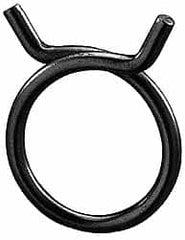 Rotor Clip - 2.31" Wide, Carbon Steel Single Wire Hose Clamp - Exact Tooling