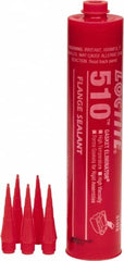 Loctite - 300ml 510 Gasket Eliminator Flange Sealant - -65 to 400°F, Red, Comes in Cartridge - Exact Tooling