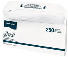 Scott - 17" Long x 14-1/2" Wide White Toilet Seat Covers - 20 Pack, 250 Sheet Roll - Exact Tooling