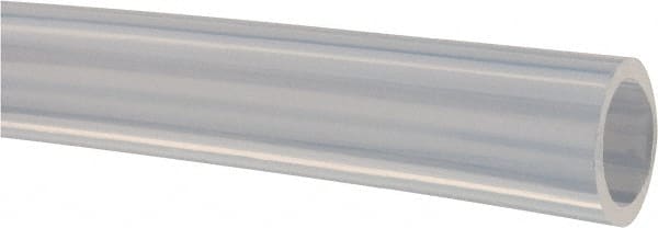 Made in USA - 3/8" ID x 1/2" OD, 1/16" Wall Thickness, Cut to Length (50' Standard Length) PTFE Tube - Translucent, 56 Hardness - Exact Tooling