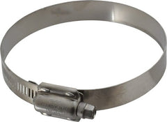 IDEAL TRIDON - SAE Size 412, 3-1/4 to 4-1/8" Diam, Stainless Steel High Torque Worm Drive Clamp - 5/8" Wide, Material Grade 304, Series 850 - Exact Tooling
