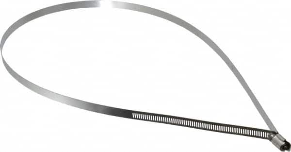 IDEAL TRIDON - SAE Size 224, 12-1/2 to 14-1/2" Diam, Stainless Steel Worm Drive Clamp - 1/2" Wide, Material Grade 201/305, Series 620 - Exact Tooling