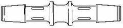 Made in USA - 5/8" Barb, Polypropylene Single Barbed Tube Splicer - White - Exact Tooling