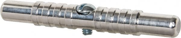 Schaefer Brush - 3-3/4" Long, 12-24 Male, Aluminum T-Bar Brush Handle - 1/2" Diam, 12-24 Male, For Use with Steel Rods - Exact Tooling