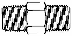 Made in USA - 3/8 NPT Nylon Threaded Tube Fitting - Natural - Exact Tooling
