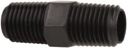 Made in USA - 1/4 NPT Nylon Threaded Tube Fitting - Black - Exact Tooling
