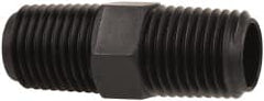 Made in USA - 1/4 NPT Nylon Threaded Tube Fitting - Black - Exact Tooling