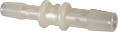 Made in USA - Nylon Single Barbed Tube Reducer - Natural - Exact Tooling