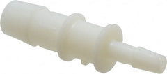 Made in USA - Nylon Single Barbed Tube Reducer - Natural - Exact Tooling
