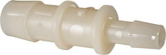 Made in USA - Nylon Single Barbed Tube Reducer - Natural - Exact Tooling