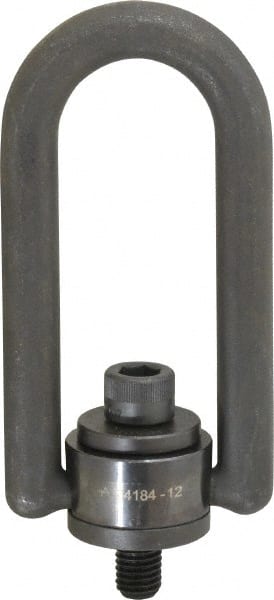 American Drill Bushing - 4,000 Lbs. Load Capacity, 3-1/2 Inch Wide x 6.87 Inch High x 4 Inch Opening, Extra Duty Center Pull Hoist Ring - Exact Tooling