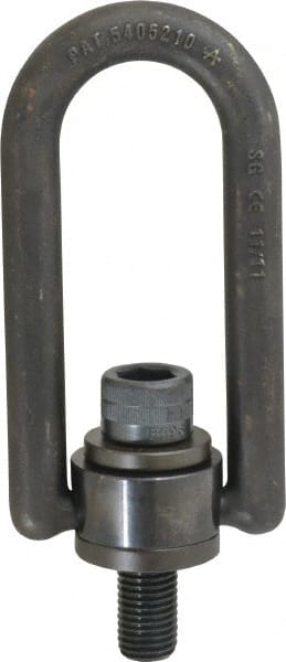 American Drill Bushing - 2,200 kgs. Load Capacity, 88.9 mm Wide x 174.6 mm High x 98.4 mm Opening, Extra Duty Center Pull Hoist Ring - Exact Tooling