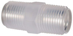 Made in USA - 3/8 NPT Polypropylene Threaded Tube Fitting - Natural - Exact Tooling