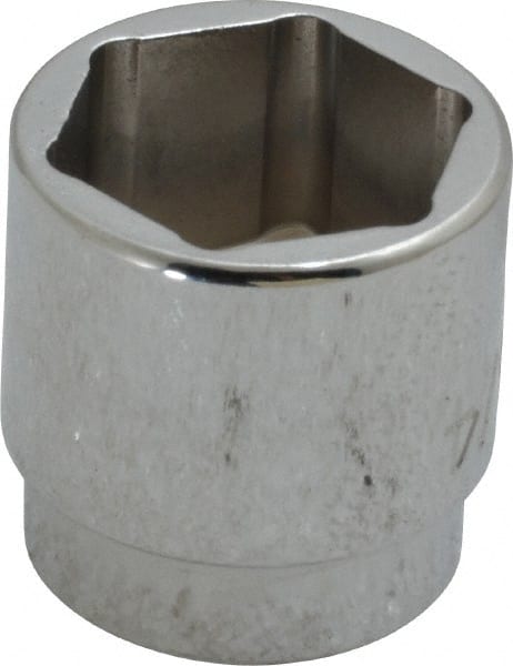 Proto - 3/4", 3/8" Drive, Standard Hand Socket - 6 Points, 15/16" OAL, Chrome Finish - Exact Tooling