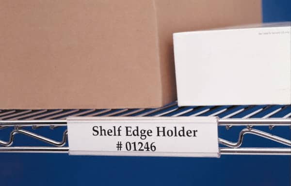 Aigner Index - 24 Long x 1-5/16 Wide, Snap On Back, Label Holder - Exact Tooling