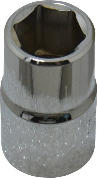 Proto - 1/2" Drive, Standard Hand Socket - 6 Points, 1-1/2" OAL, Chrome Finish - Exact Tooling