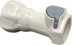 CPC Colder Products - 3/8" Nominal Flow, 3/4 NHR Thread, Female, Inline Threaded-Female Socket - 125 Max psi, -40 to 280°F, Polysulfone Coupling, EPDM O-Ring - Exact Tooling