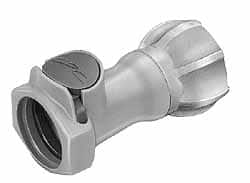 CPC Colder Products - 3/8" Nominal Flow, 3/4 NHR Thread, Female, Inline Threaded-Female Socket - 125 Max psi, -40 to 280°F, Polysulfone Coupling, EPDM O-Ring - Exact Tooling