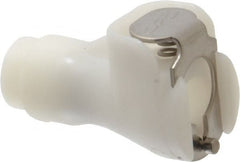 CPC Colder Products - 1/8" Nominal Flow, 10-32 Thread, Female, Inline Threaded-Female Socket - 120 Max psi, -40 to 180°F, Acetal Coupling, Buna-N O-Ring - Exact Tooling