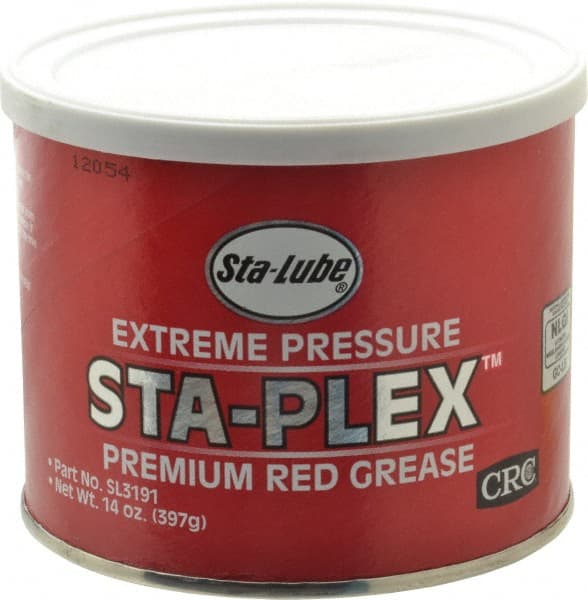 CRC - 14 oz Can Lithium Extreme Pressure Grease - Red, Extreme Pressure & Food Grade, 325°F Max Temp, NLGIG 2, - Exact Tooling