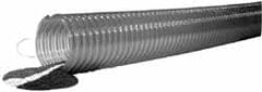 Kuriyama of America - 3" ID x 3.7" OD, 40 Max psi, Full In. Hg, Dry Material Handling & Transfer Hose - Polyurethane, 9" Bend Radius, 60' Coil Length, Clear - Exact Tooling