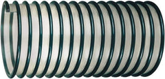 Kuriyama of America - 3" ID, 18 Hg Vac Rating, 10 psi, Polyurethane Vacuum & Duct Hose - 50' Long, Green, 3" Bend Radius, -40 to 150°F - Exact Tooling