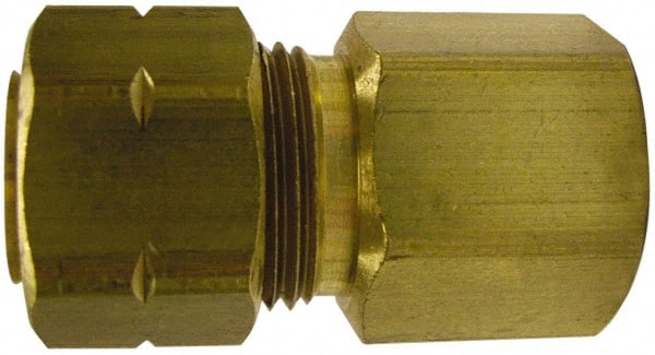 Cerro - 1/8" OD, Brass Female Connector - Comp x FNPT Ends - Exact Tooling