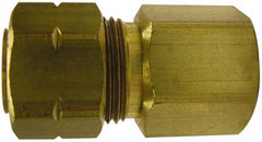 Cerro - 1/8" OD, Brass Female Connector - Comp x FNPT Ends - Exact Tooling