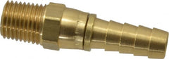 Dixon Valve & Coupling - 1/4 NPTF Thread Hose Barb x Male Swivel NPT Connector - 3/8" ID Hose, Brass - Exact Tooling