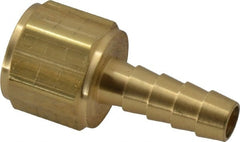 Dixon Valve & Coupling - 3/8 NPTF Thread Hose Barb x Female NPT Connector - 5/16" ID Hose, Brass - Exact Tooling