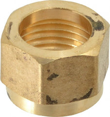 Cerro - 1/2 NPSM Thread Hose Barb x Female Swivel Ball-End Connector - 1/2" ID Hose, Brass - Exact Tooling