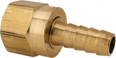 Dixon Valve & Coupling - 3/4 UNF Thread Hose Barb x Female 45° SAE/37° JIC Swivel Connector - 3/8" ID Hose x 1/2" OD Hose, Brass - Exact Tooling