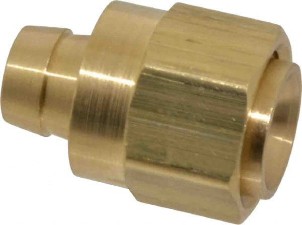 Dixon Valve & Coupling - 3/4 UNF Thread Hose Barb x Female 45° SAE/37° JIC Swivel Connector - 1/2" ID Hose x 1/2" OD Hose, Brass - Exact Tooling