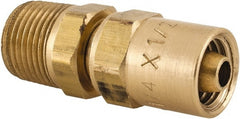Dixon Valve & Coupling - 3/8 NPTF, Reusable Hose Male Fitting - 1/4" Hose ID x 1/2" Hose OD - Exact Tooling