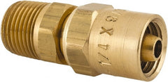 Dixon Valve & Coupling - 3/8 NPTF, Reusable Hose Male Fitting - 1/4" Hose ID x 9/16" Hose OD - Exact Tooling