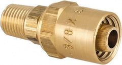Dixon Valve & Coupling - 1/4 NPTF, Reusable Hose Male Fitting - 3/8" Hose ID x 5/8" Hose OD - Exact Tooling