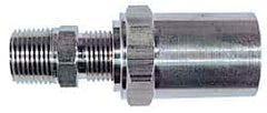 Dixon Valve & Coupling - 3/8 NPTF, Reusable Hose Male Fitting - 5/16" Hose ID x 11/16" Hose OD - Exact Tooling