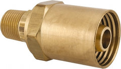 Dixon Valve & Coupling - 3/8 NPTF, Reusable Hose Male Fitting - 1/2" Hose ID x 1" Hose OD - Exact Tooling