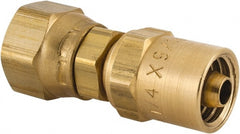 Dixon Valve & Coupling - 3/8 NPSM, Reusable Hose Female Swivel Fitting - 1/4" Hose ID x 9/16" Hose OD - Exact Tooling