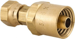Dixon Valve & Coupling - 1/4 NPSM, Reusable Hose Female Swivel Fitting - 5/16" Hose ID x 11/16" Hose OD - Exact Tooling