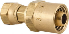 Dixon Valve & Coupling - 1/4 NPSM, Reusable Hose Female Swivel Fitting - 3/8" Hose ID x 11/16" Hose OD - Exact Tooling