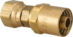 Dixon Valve & Coupling - 3/8 NPSM, Reusable Hose Female Swivel Fitting - 3/8" Hose ID x 3/4" Hose OD - Exact Tooling